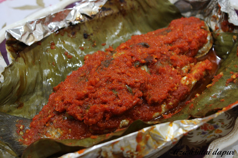 INTAI DAPUR: Ikan Siakap Bakar Sambal Berempah.