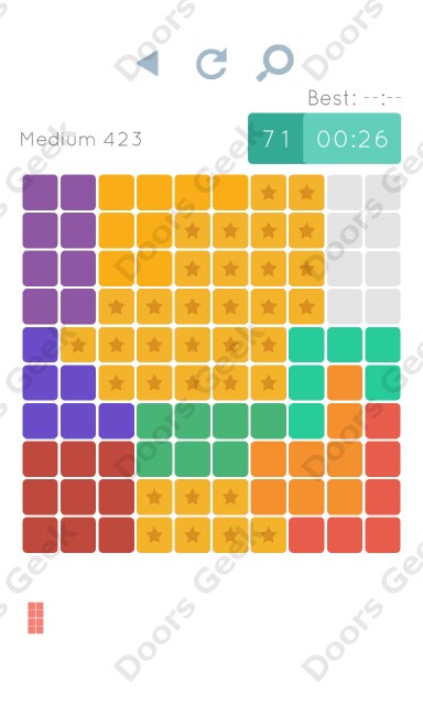 Cheats, Walkthrough for Blocks and Shapes Medium Level 423