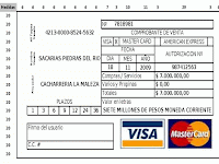 Comprobante De Pago Con Tarjeta De Credito