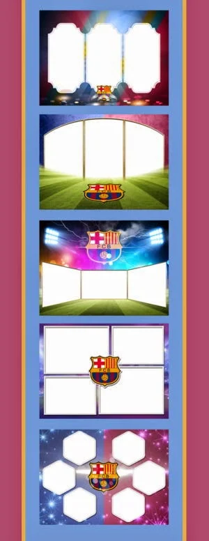 5 marcos para fotomontajes del barcelona fc