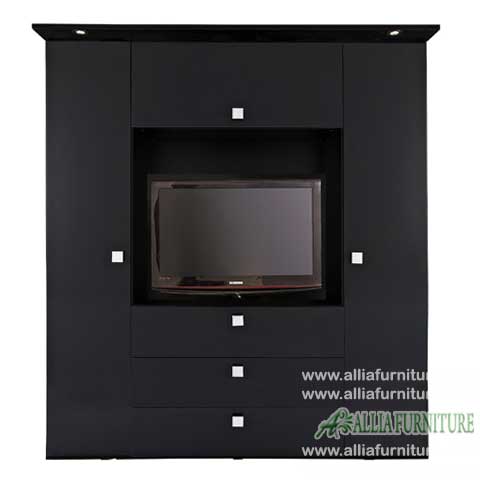  Lemari  pakaian  tv  minimalis model  bold Allia Furniture