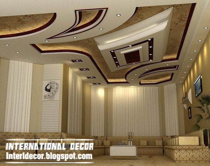 Modern False ceiling designs for living room interior designs