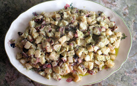 Ensalada de pulpo y patatas al pesto