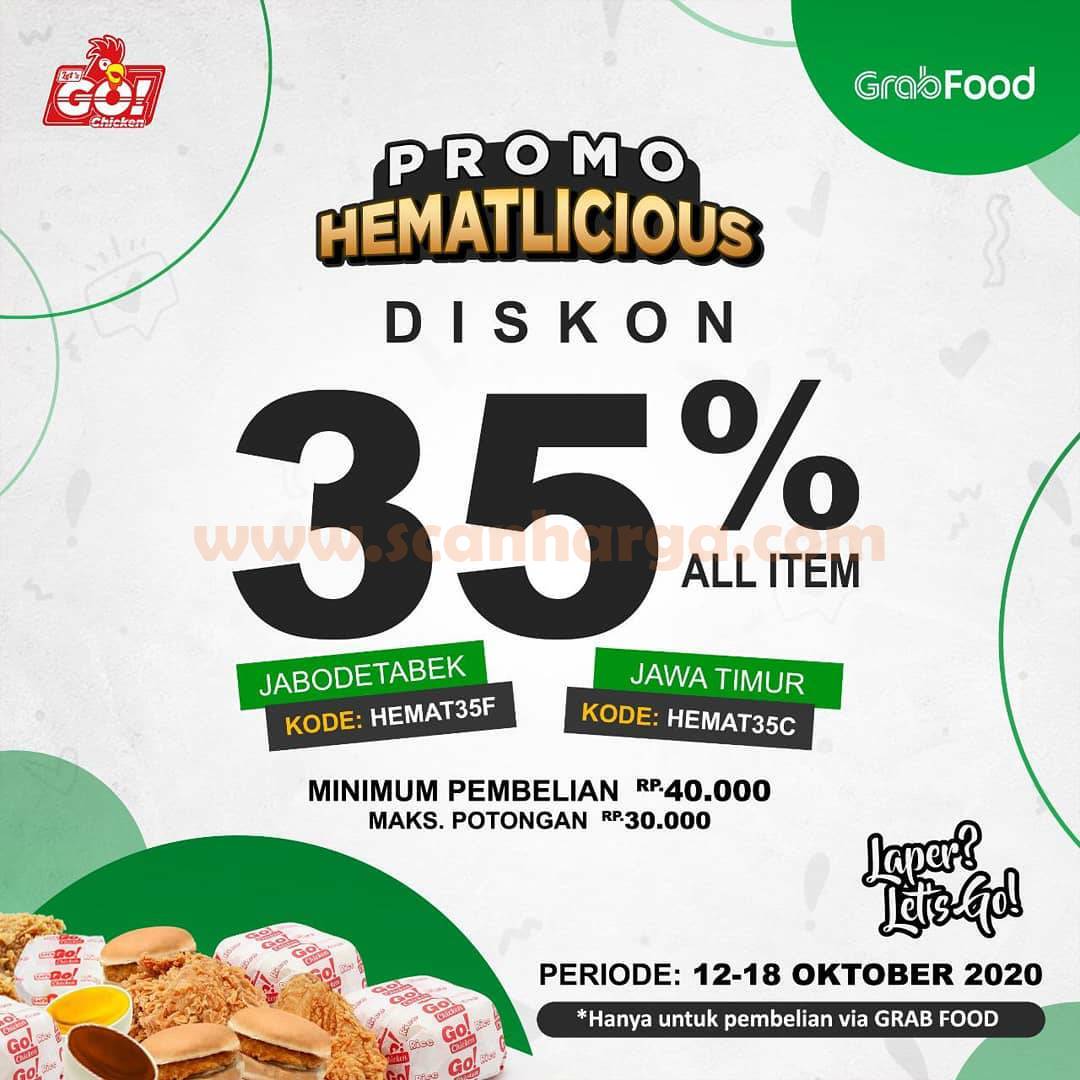 Let's Go Chicken Promo HematLicious Diskon 35% All Item via Grabfood