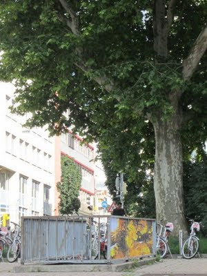 Amazing painting on barred fence