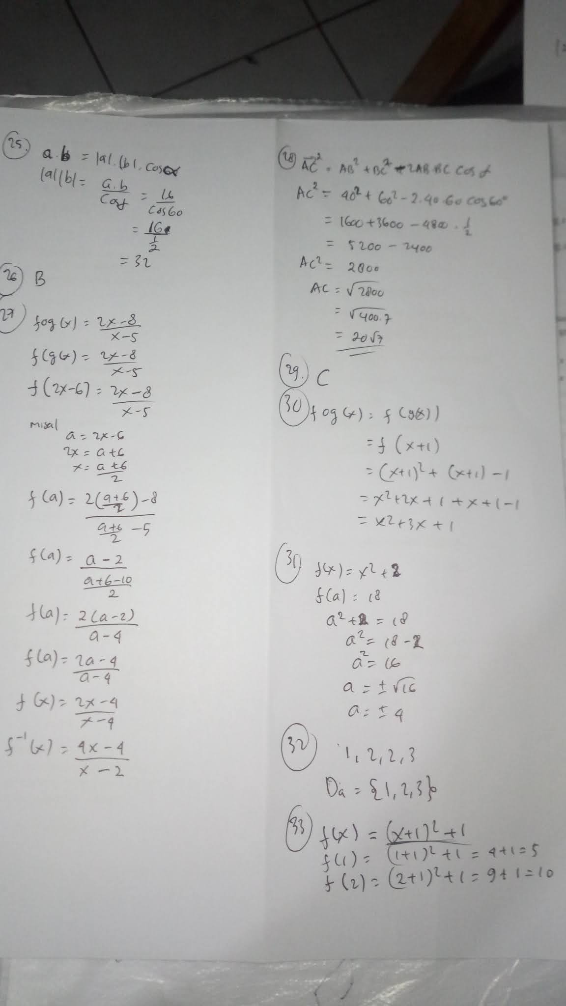 Contoh Soal Pat Matematika Peminatan Kelas 10 Dan Pembahasannya Kece Channel