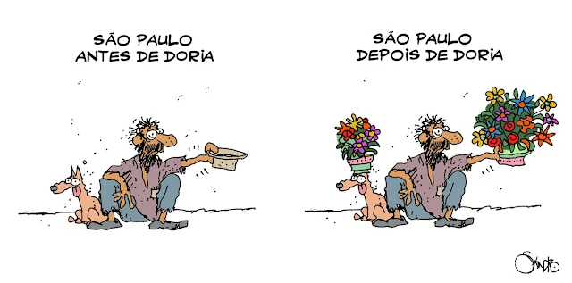 Resultado de imagem para charge joao doria