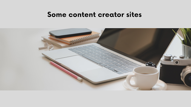 Best sites for content creators 