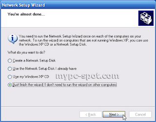 Network Setup Wizard Selesai