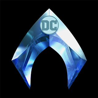 Aquaman logo - stylised A in metallic