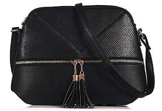 Riliti Women Medium Tassel Zipper Pocket Crossbody Bag Lightweight Shoulder Bag Fashion New Design Handbags