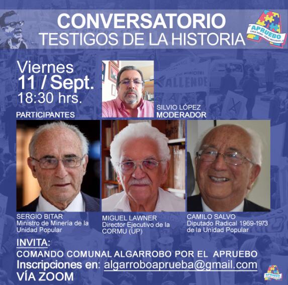 Algarrobo Digital: CONVERSATORIO TESTIGOS DE LA HISTORIA