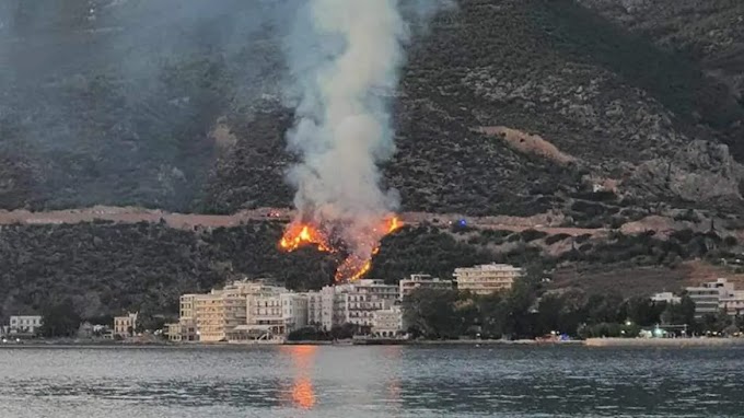 Φωτιά στο Λουτράκι