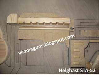 Pic.9 - Building the STA-52 Wooden Assault Rifle Display Model  