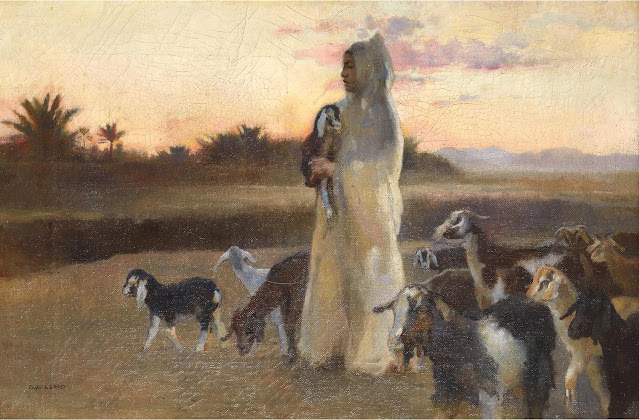 Jeune berger devant Biskra - Paul Alexandre Alfred Leroy