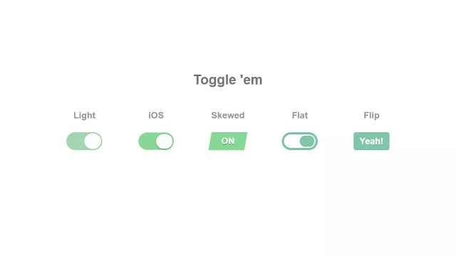 Pure CSS Toggle Switches or Buttons