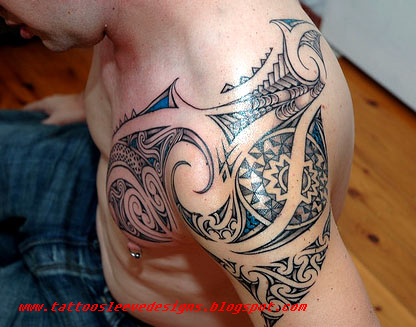 Maori sleeve tattoo designs design has a maximum scope of colors being used