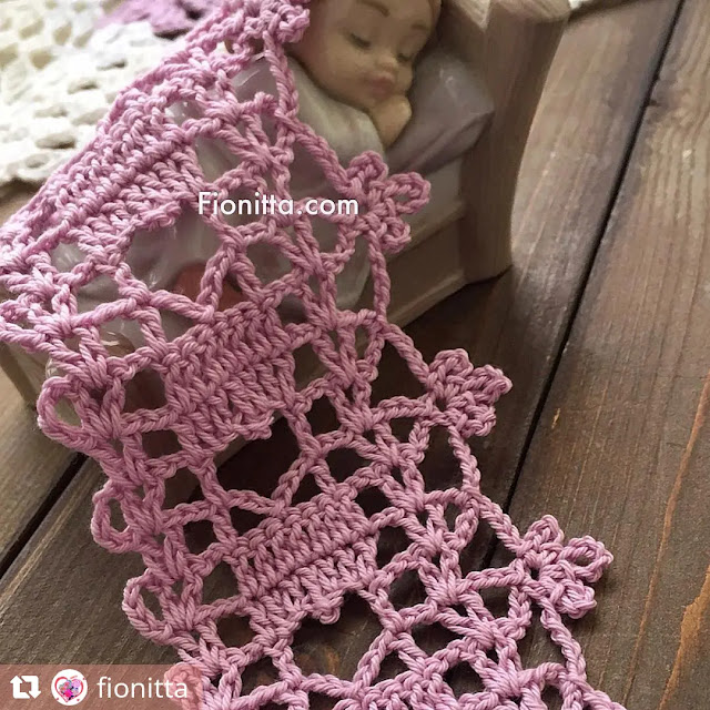 Puntos y encajes calados a crochet