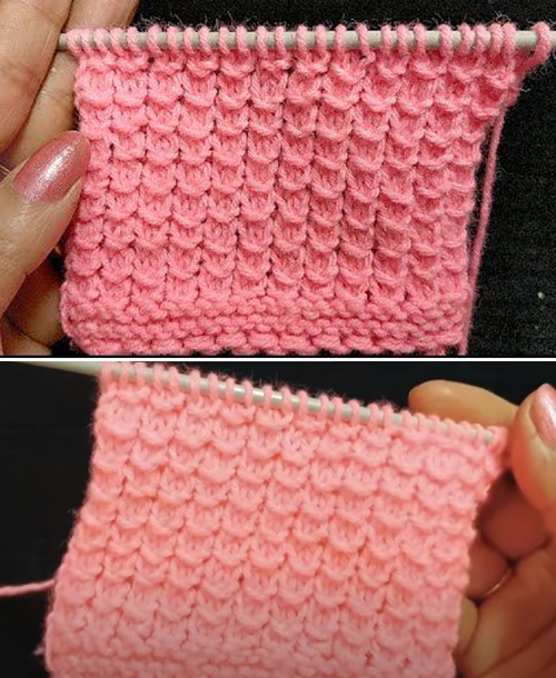 Beautiful stitch for all types of knit projects - Tutorial