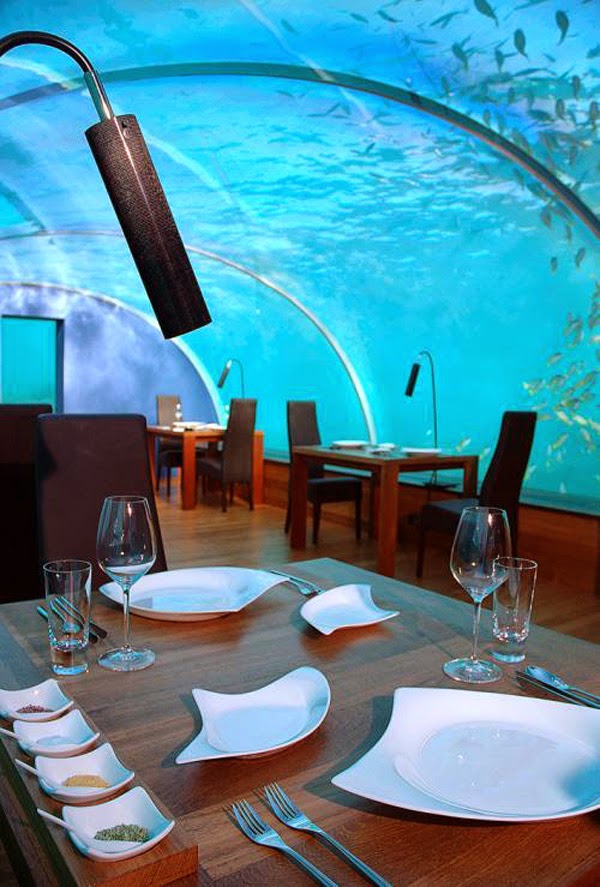 Ithaa Maldives restaurant