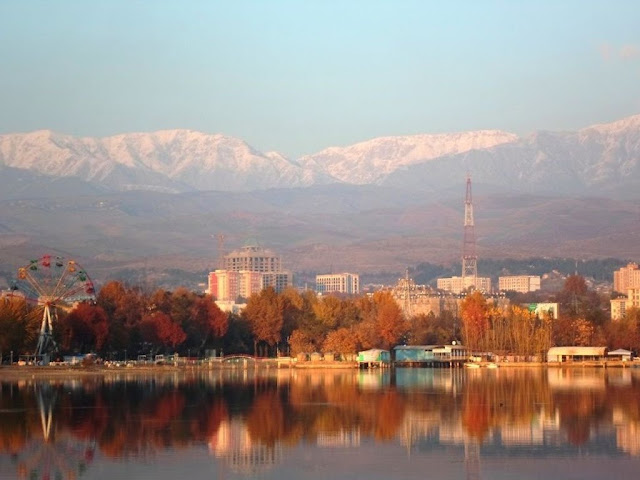 Озеро Джавонон, ранее Комсомольское озеро, Душанбе, Таджикистан