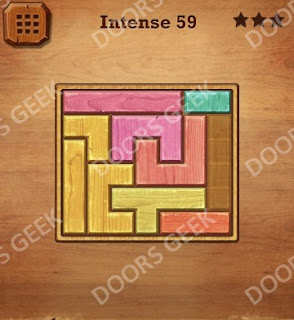 Cheats, Solutions, Walkthrough for Wood Block Puzzle Intense Level 59