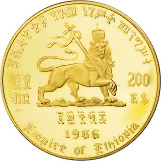 Ethiopian Gold Coins 200 Dollars