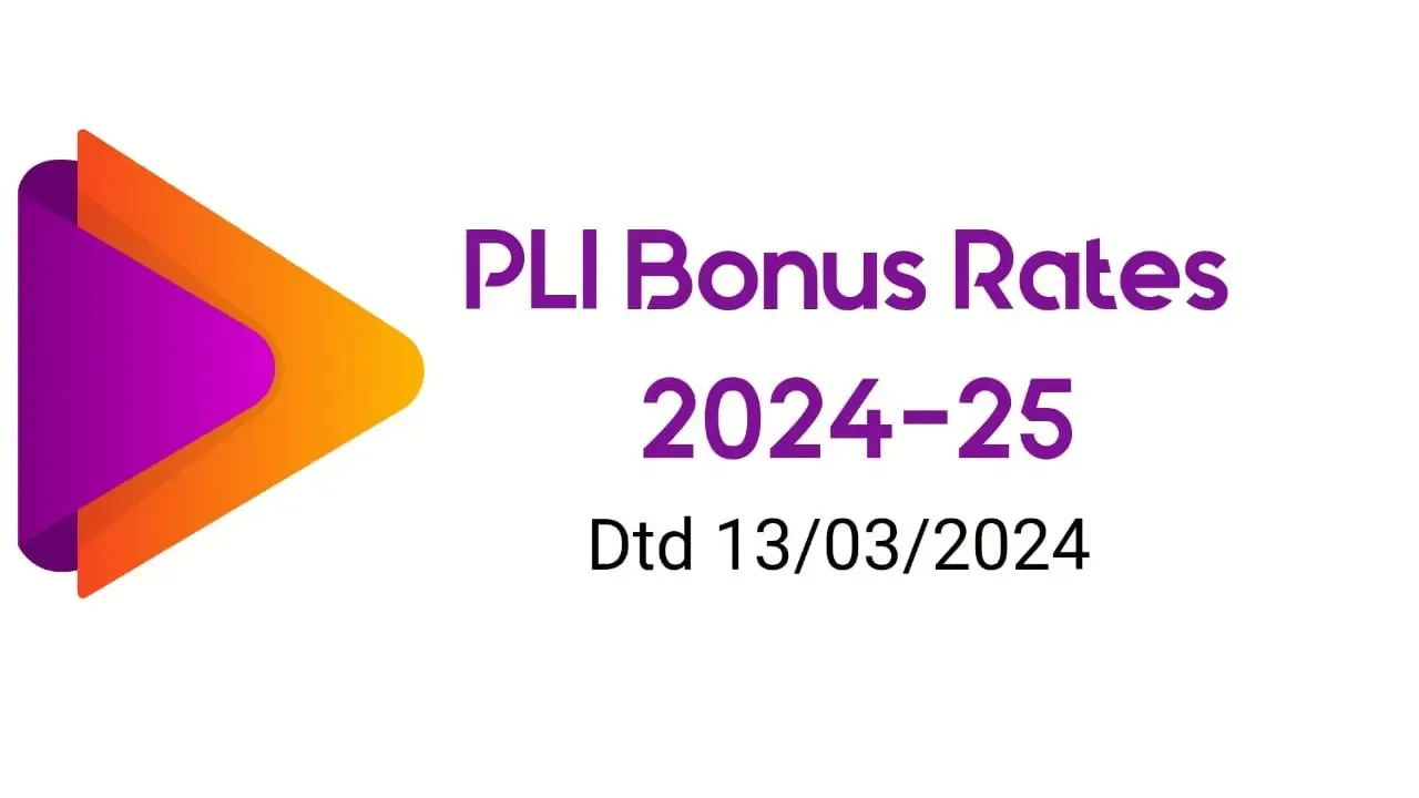 PLI (Postal Life Insurance) Bonus Rates for Fy 2024-2025