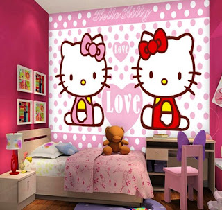 wallpaper dinding gambar hello kitty