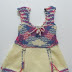 Net Örgüler: Desenli askılı kız bebek el örgü elbise modeli