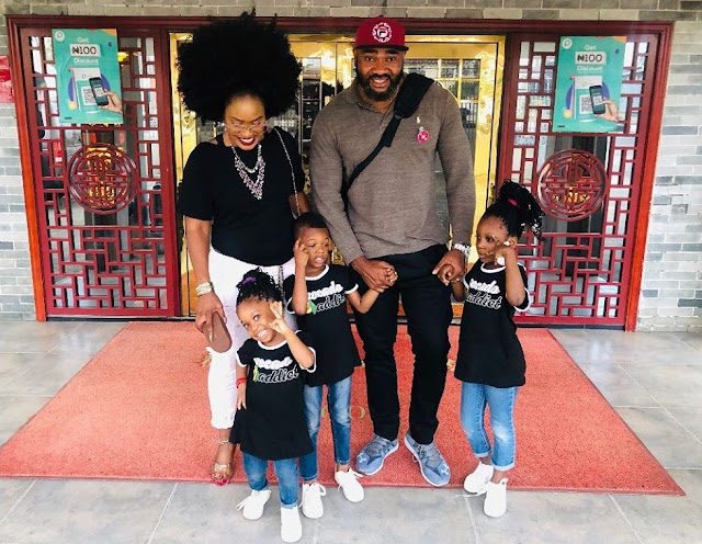 Singer Muma Gee And Her Ex Husband, Actor Prince Eke Step Out With Their Children