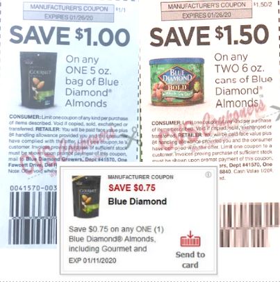 blue diamond deal insert coupons dec 2019 