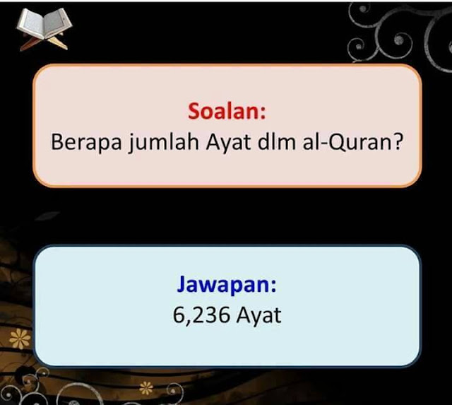 salam jumaat, jumlah ayat dalam alquran