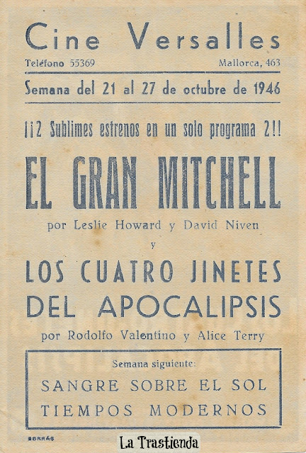 Programa de Cine - Los Cuatro Jinetes del Apocalipsis - Rodolfo Valentino - Cine Mudo