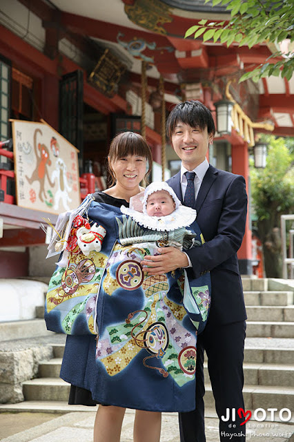 阿倍野王子神社でのお宮参り出張撮影