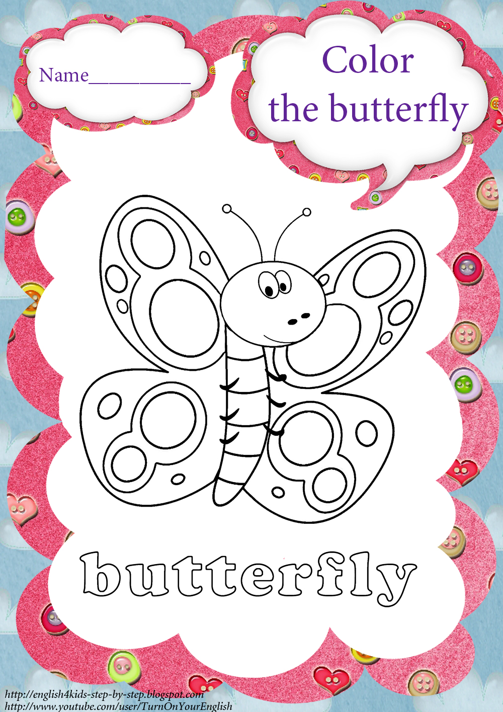 Printable Butterfly Coloring Pages