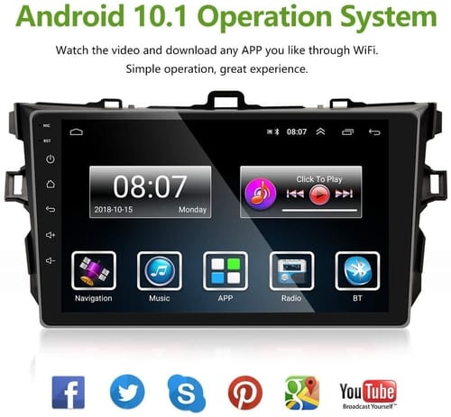 UNITOPSCI Toyota Corolla Car Stereo Android Navigation