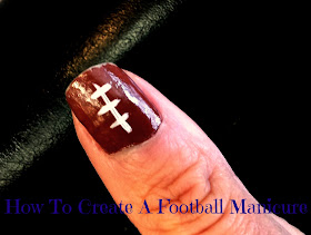 Photo of football nail art