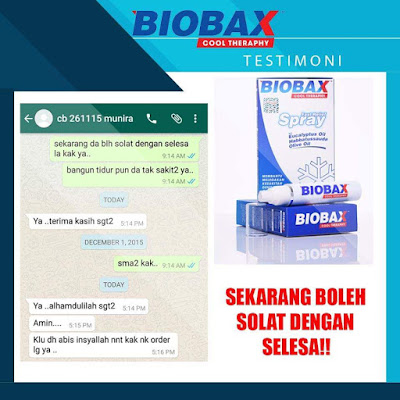 Biobax Cool Therapy , Agen Sah Biobax Cool Therapy , Biobax Cool Therapy Penawar Sakit Pinggang Dan Sakit Belakang , Ubat Sakit Pinggang , Cara Atasi Sakit Belakang , Biobax Spray , Testimoni Pengguna Biobax , Cara Guna Biobax Spray , Biobax Cool Therapy Spray Ajaib , Fast Relief Spray , BIOBAX Kuantan , Agen Sah BIOBAX , BIOBAX Spray , Biobax Cool Therapy Fast Relief ,