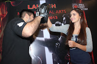 Shazahn P & Prateik Babbar at Gold Gym's Mixed Martial Arts