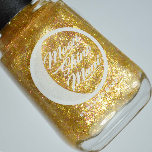 gold glitter nail polish