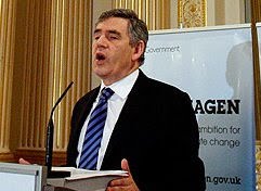 Premiê socialista britânico Gordon Brown: