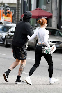 Madelaine Petsch and Travis Mills – Leaving a medical building