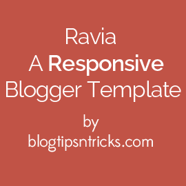 Ravia a Responsive Blogger Theme