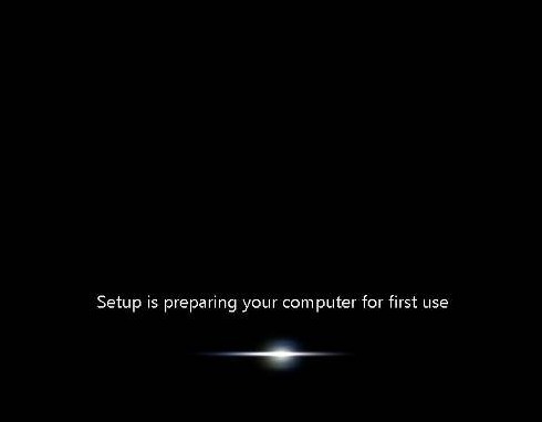 cara instal windows 7, preparing computer for the first use