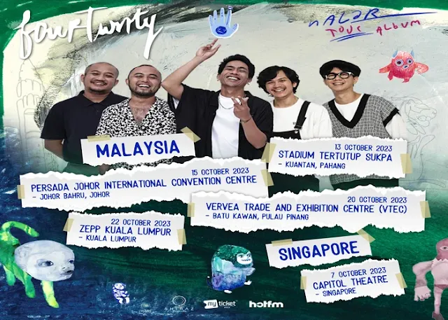 Fourtwnty - Nalar 2023 The Album Tour Temui Peminat Malaysia Dan Singapura