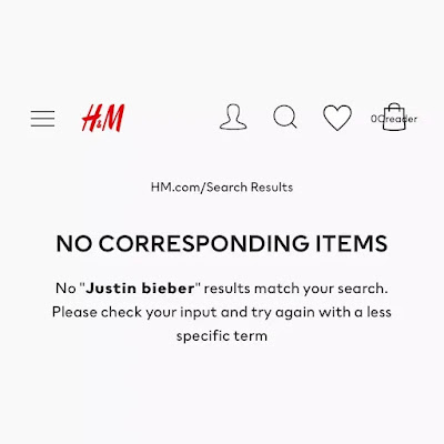  H&M ruba il merch a Justin Bieber