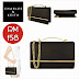 CHARLES & KEITH Chain Bag (Black & Camel)