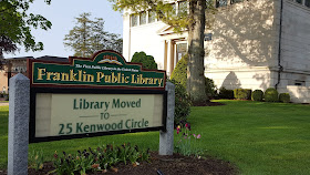 the Library is operating normal hours from its temporary location at 25 Kenwood Circle
