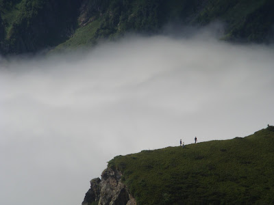 Saliendo de la niebla en la Pass'Arán